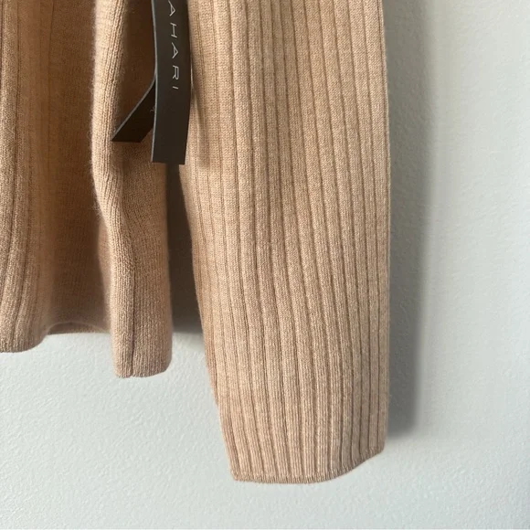 Tahari 100% extra fine merino wool sweater cardigan LG New with tags! - Picture 9 of 13